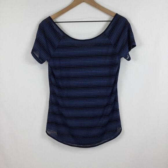 Athleta Sun Stripe Short Sleeve, size small - Picture 1 of 5